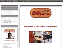 Tablet Screenshot of alaskawoodcrafters.com
